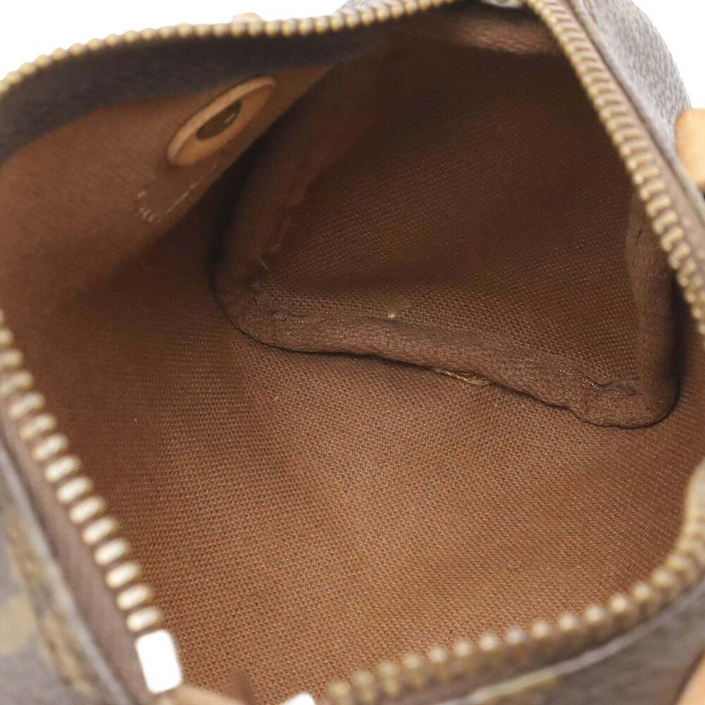 LOUIS VUITTON Brown Monogram Mini Speedy Shoulder Bag - Picture 8 of 9